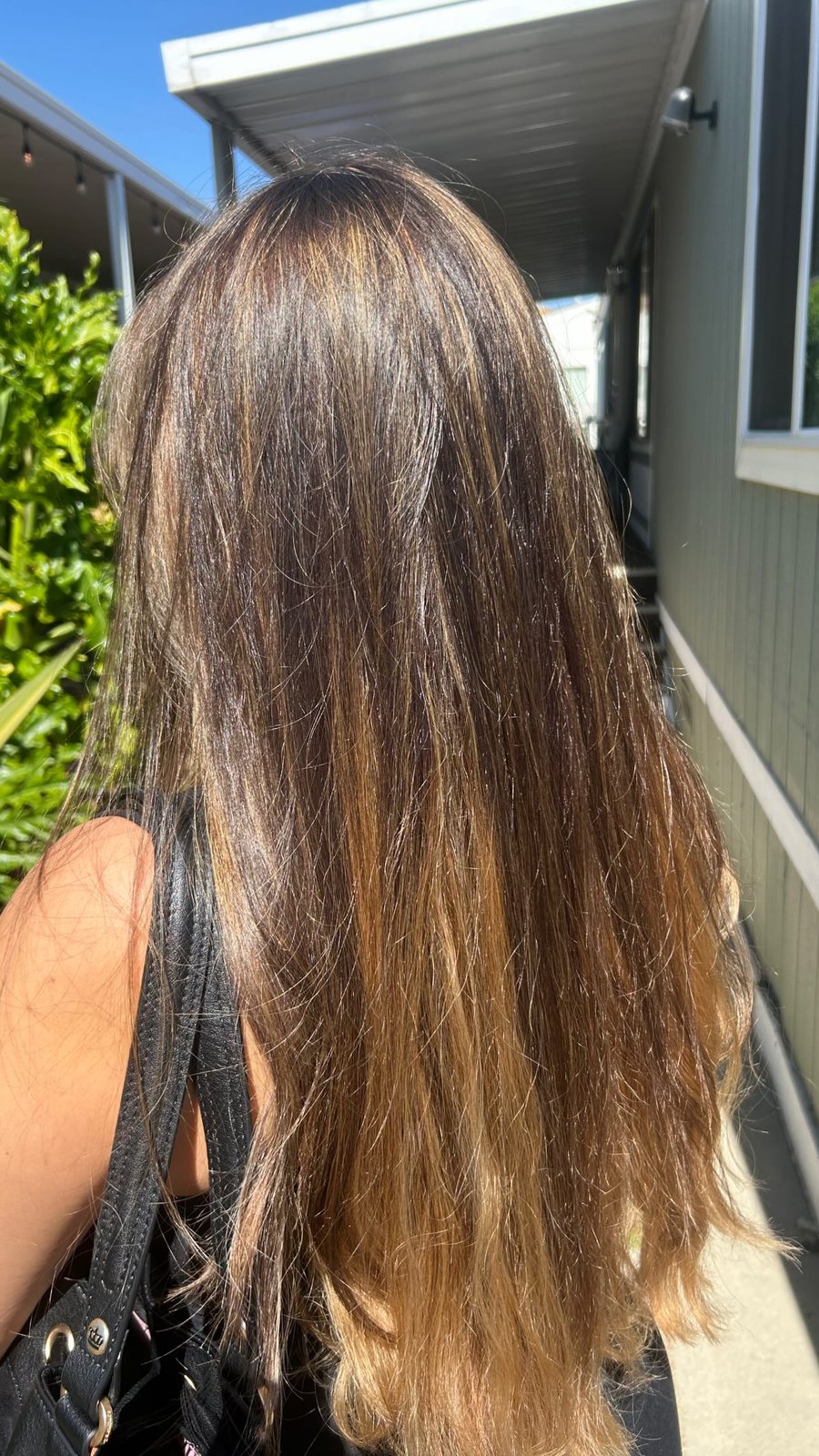 Sun-kissed balayage on long hair